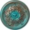 Ekena Millwork Katheryn Ceiling Medallion (Fits Canopies up to 2 1/8"), 14 1/2"OD x 2 3/4"P, Copper Green Patina CM14KTCGS - alternate 1